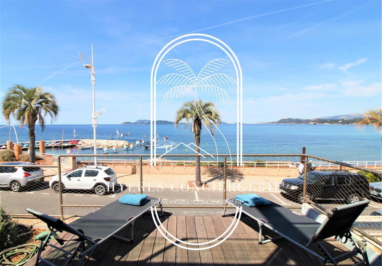 Villa Antoine Appartement Rdj Vue Mer Clim Wifi Parking Plage 50M La Garonne Le Pradet Εξωτερικό φωτογραφία