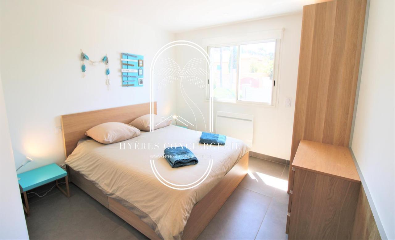 Villa Antoine Appartement Rdj Vue Mer Clim Wifi Parking Plage 50M La Garonne Le Pradet Εξωτερικό φωτογραφία