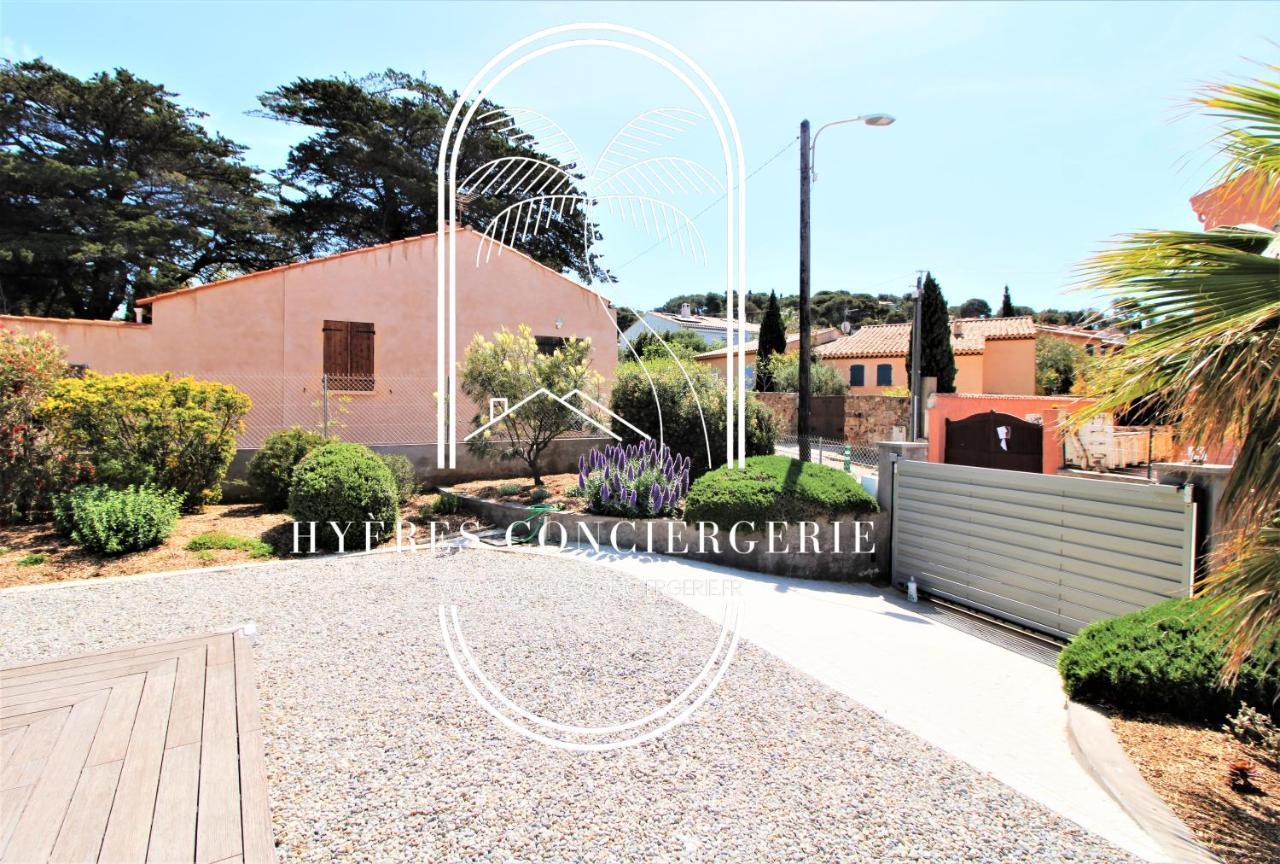 Villa Antoine Appartement Rdj Vue Mer Clim Wifi Parking Plage 50M La Garonne Le Pradet Εξωτερικό φωτογραφία