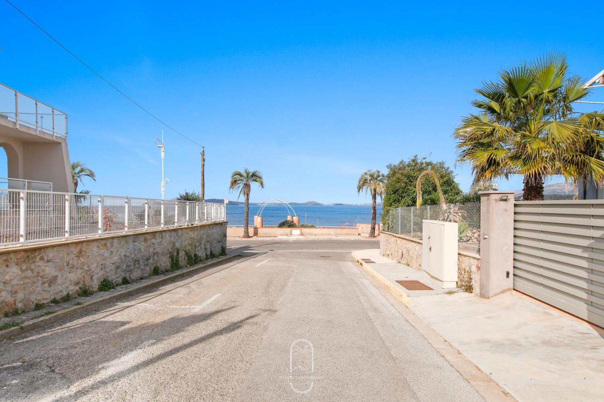 Villa Antoine Appartement Rdj Vue Mer Clim Wifi Parking Plage 50M La Garonne Le Pradet Εξωτερικό φωτογραφία