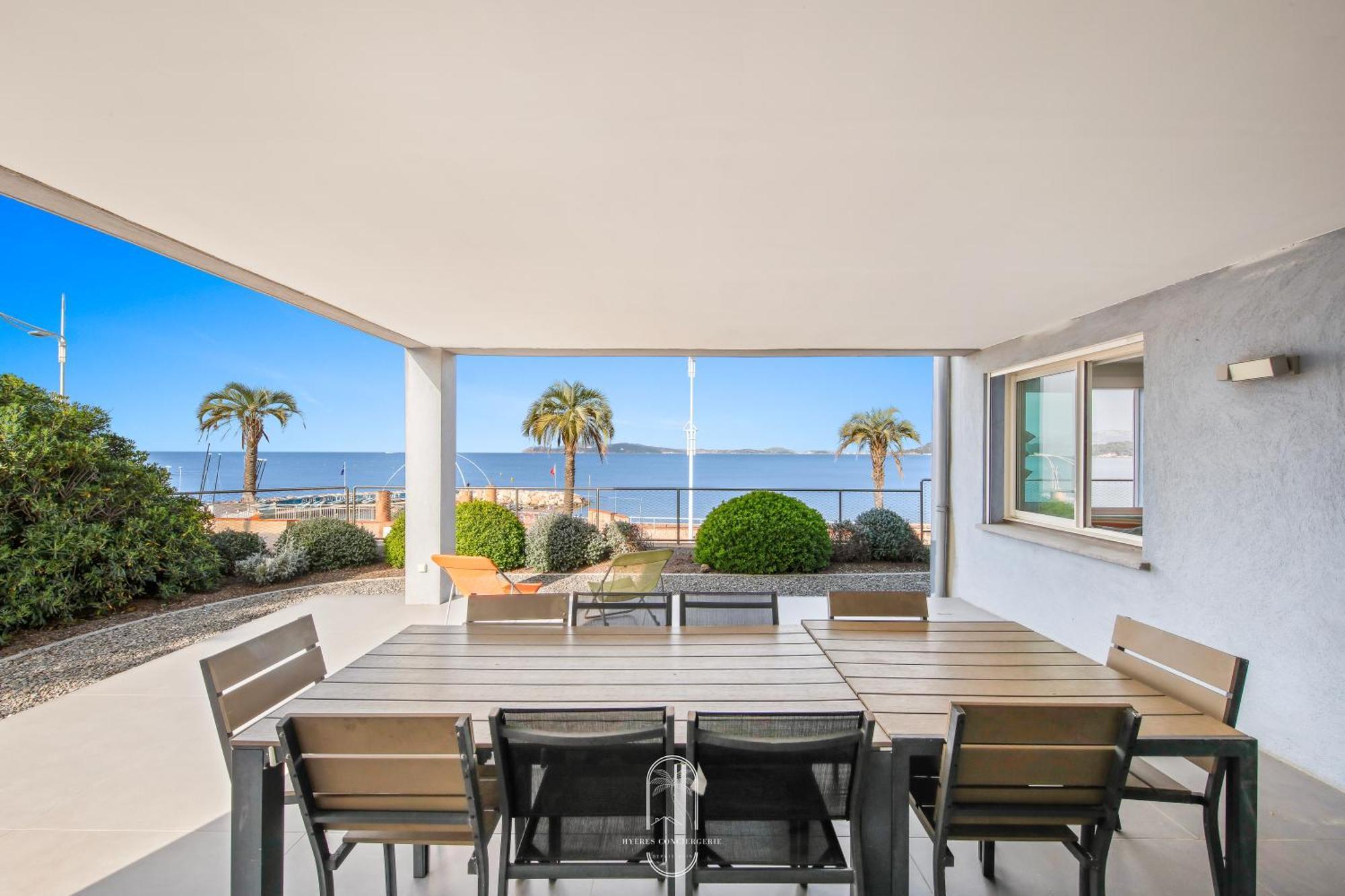 Villa Antoine Appartement Rdj Vue Mer Clim Wifi Parking Plage 50M La Garonne Le Pradet Εξωτερικό φωτογραφία
