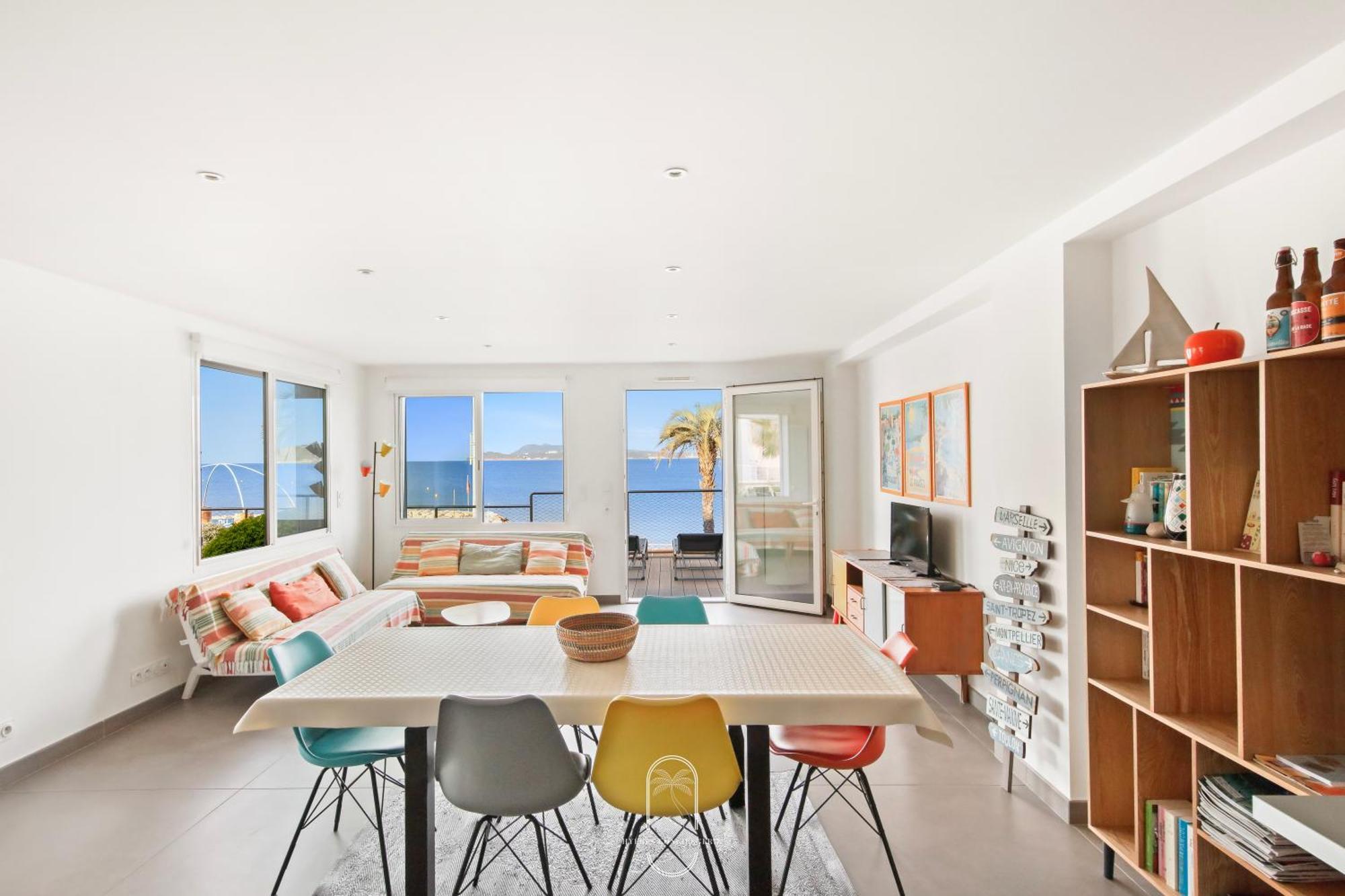 Villa Antoine Appartement Rdj Vue Mer Clim Wifi Parking Plage 50M La Garonne Le Pradet Εξωτερικό φωτογραφία