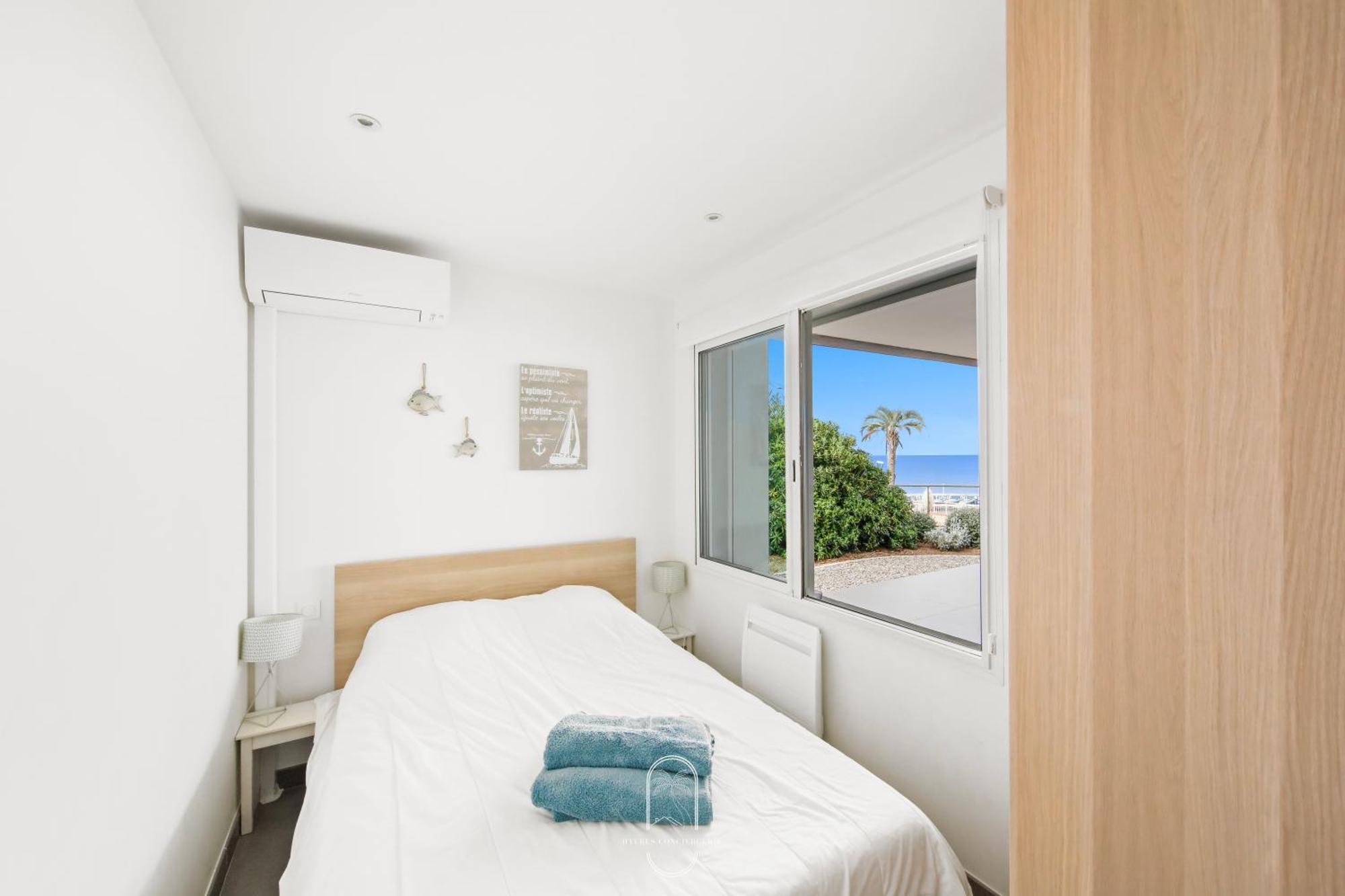 Villa Antoine Appartement Rdj Vue Mer Clim Wifi Parking Plage 50M La Garonne Le Pradet Εξωτερικό φωτογραφία