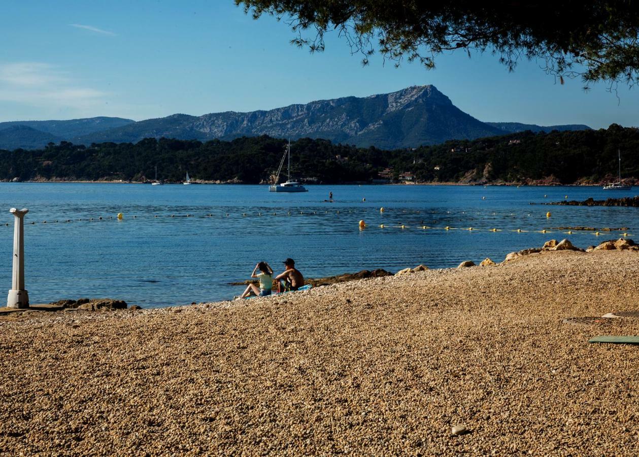Villa Antoine Appartement Rdj Vue Mer Clim Wifi Parking Plage 50M La Garonne Le Pradet Εξωτερικό φωτογραφία